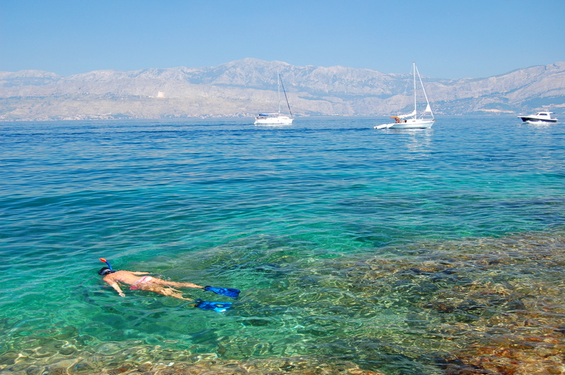 Wodny relaks w Chorwacji - snorkeling