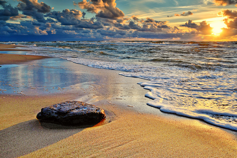 Zachód słońca nad Bałtykiem