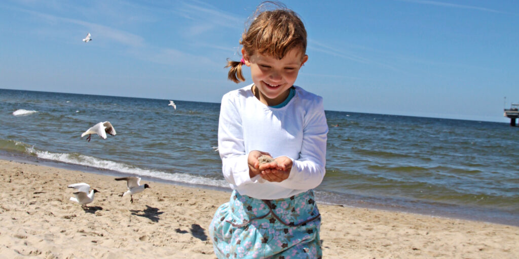 Dziewczynka na plaży