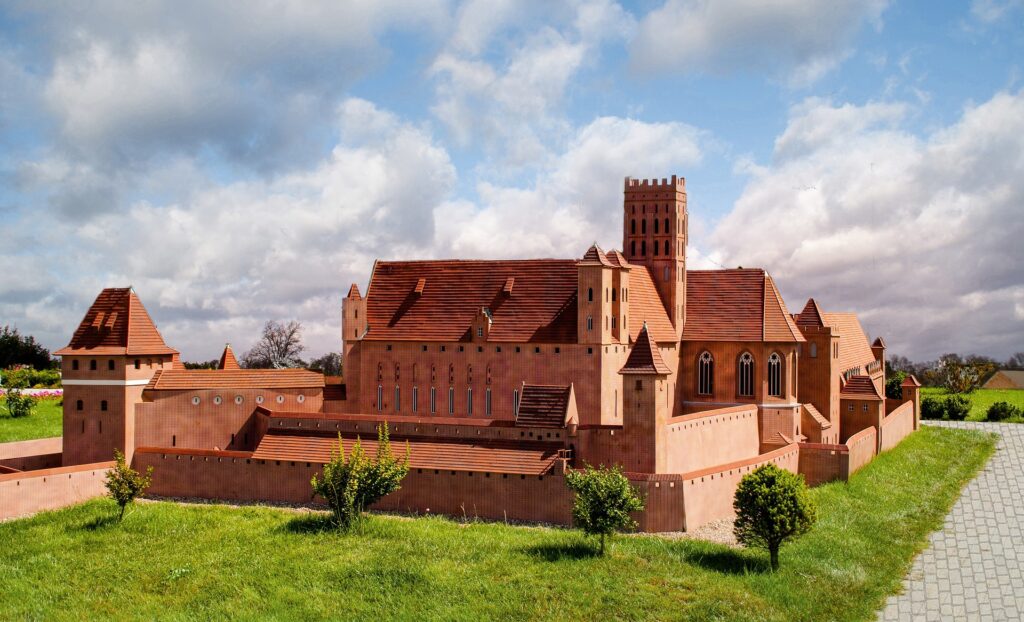Model zamku w Bałtyckim Parku Miniatur w Międzyzdrojach