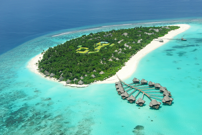 Luksusowe Malediwy z lotu ptaka