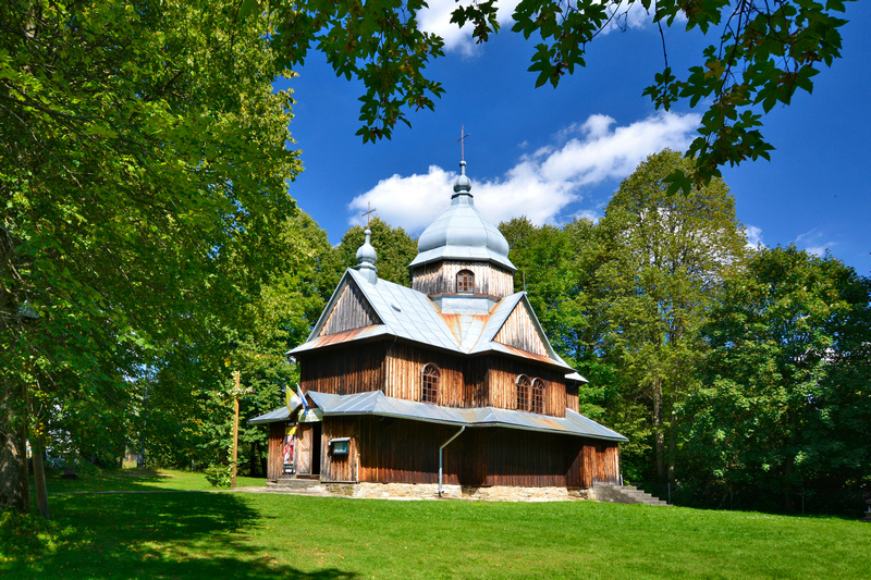 Drewniana cerkiew w Chmielu