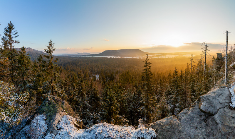 Góry Stołowe formy skalne Szczelińca Wielkiego