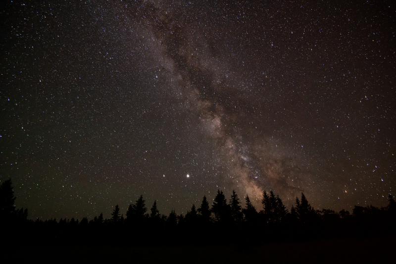 Niebo widoczne z rezerwatu ciemnego nieba