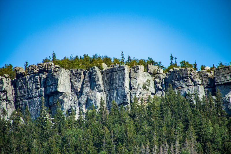 Skały Gór Stołowych z bliska