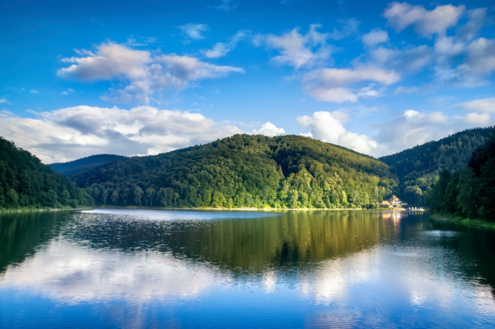 Górskie kąpielisko - Jezioro Bystrzyckie w Zagórzu Śląskim