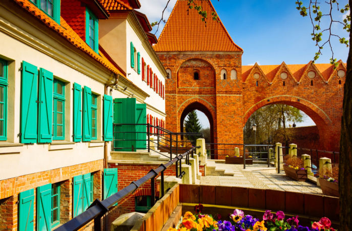 Zamek Krzyżacki w Toruniu - jeden z głównych zabytków miasta