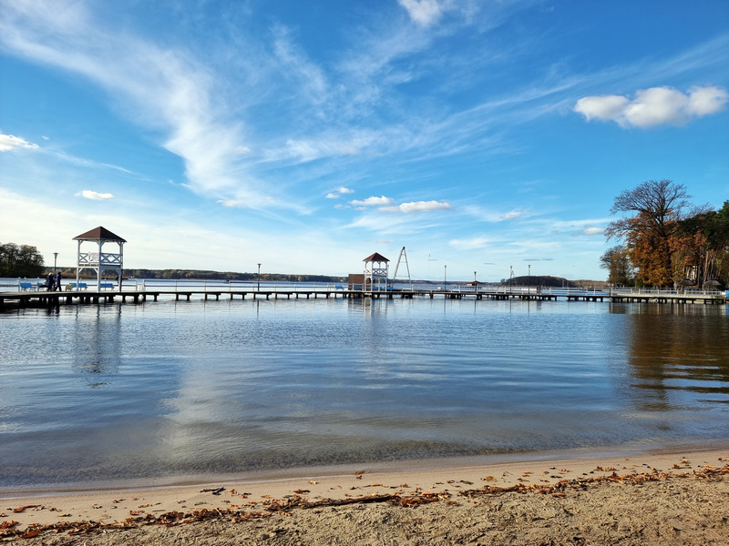  Plaża przy Jeziorze Sławskim