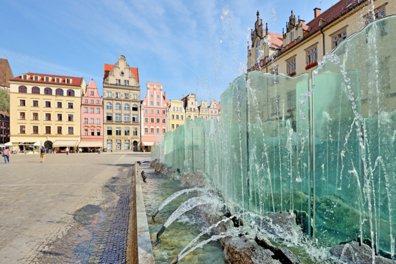 Uwielbiana przez dzieci i turystów fontanna na rynku we Wrocławiu