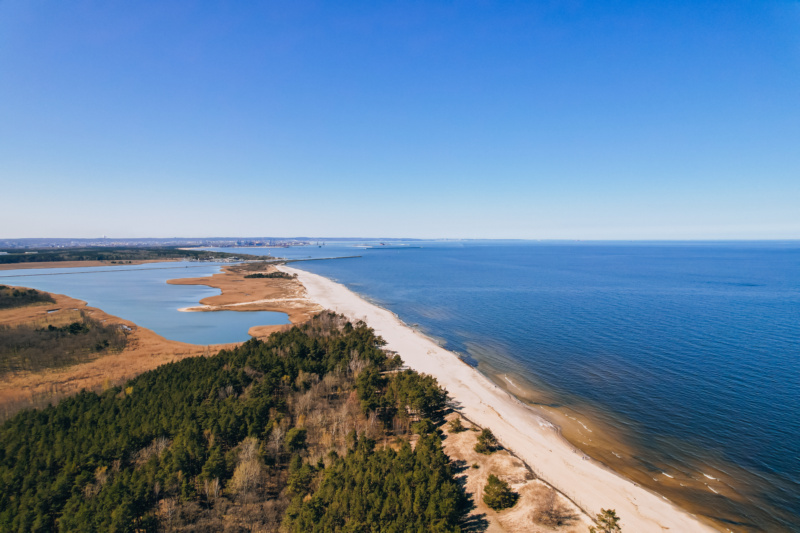 Wyspa Sobieszewska nad Bałtykiem