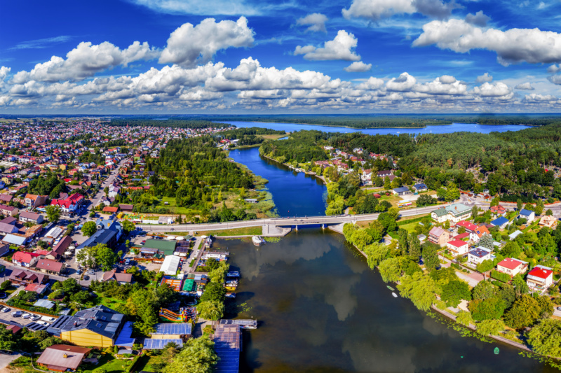 Augustów z lotu ptaka