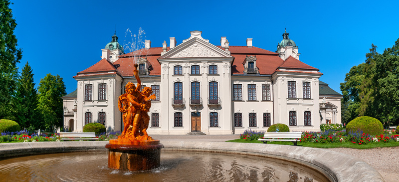 Fontanna przed Pałacem Zamoyskich