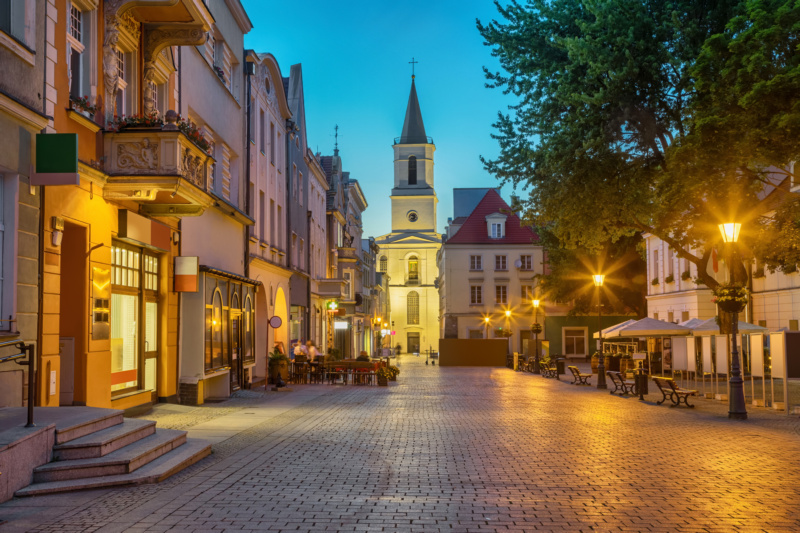 Kościół w rynku Zielonej Góry