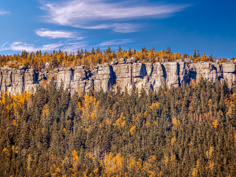 Szczeliniec Wielki jesienią
