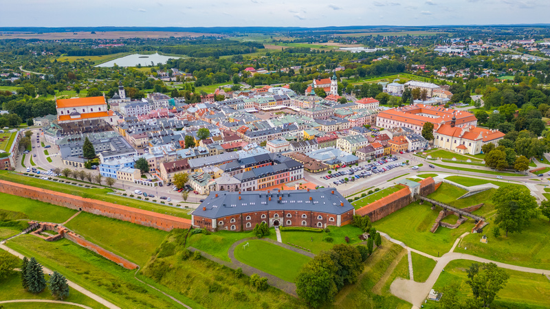  Zamość z lotu ptaka