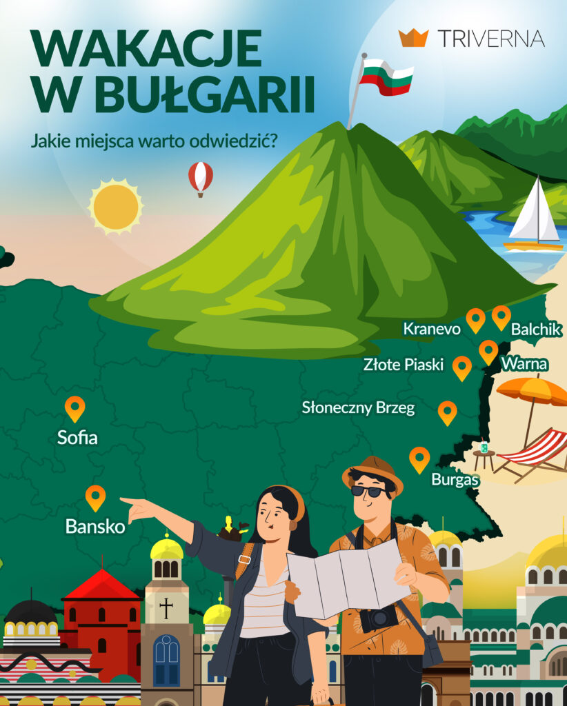 Ciekawe miejsca w Bułgarii – infografika
