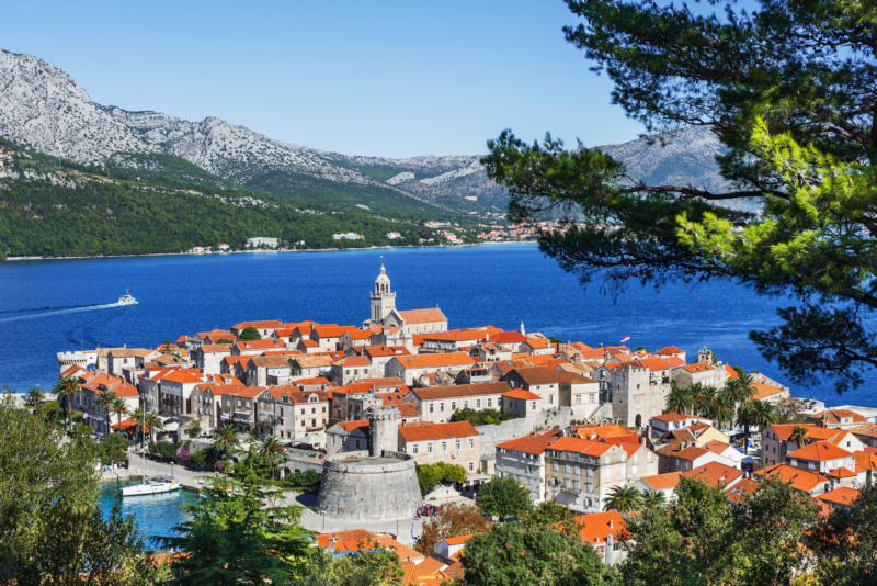 Korčula - wyspa w Chorwacji niedaleko Dubrownika