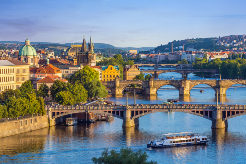 Panorama Pragi - stolicy Czech