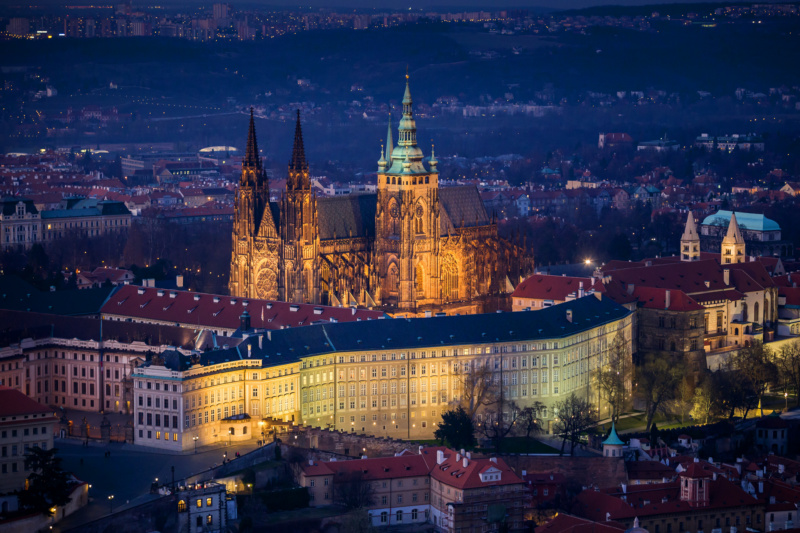 Zamek i katedra na Hradczanach w Pradze