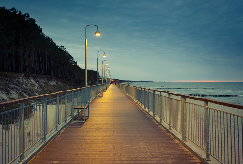 Promenada Przyjaźni - jedna z głównych atrakcji w Mielnie