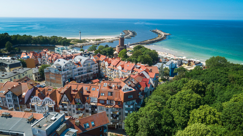  Widok na panoramę Kołobrzegu