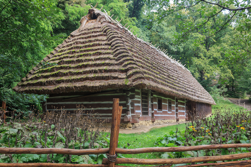 Bojkowska zagroda w sanockim skansenie