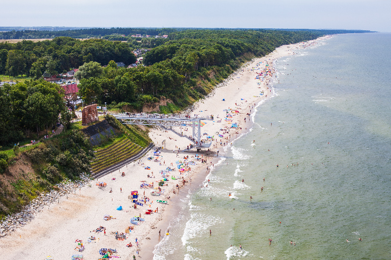 Plaża w Trzęsaczu