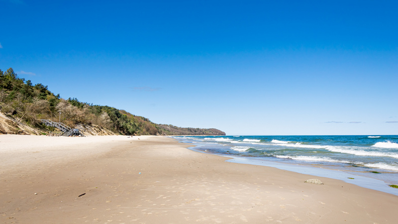 Plaża we Władysławowie latem