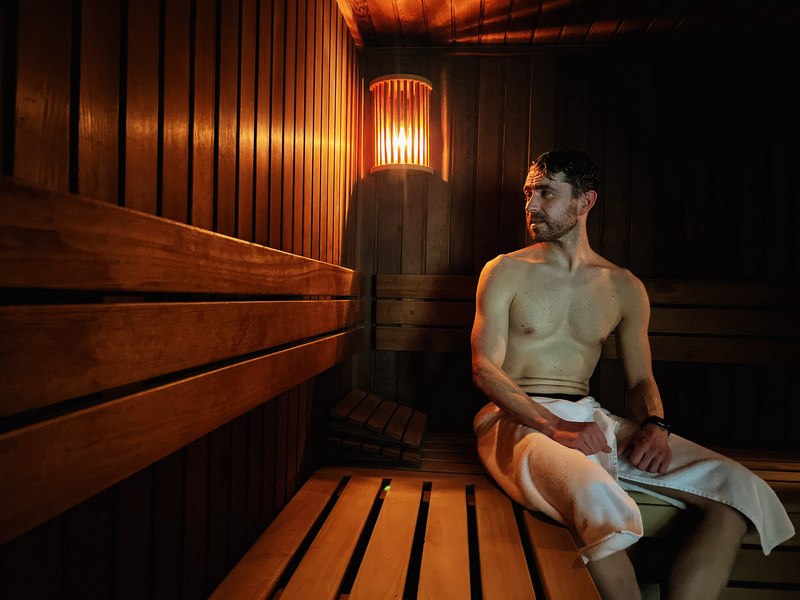 Sauna w Grand Hotel Tiffi