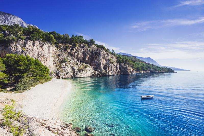 Plaża Nugal w pobliżu Makarskiej