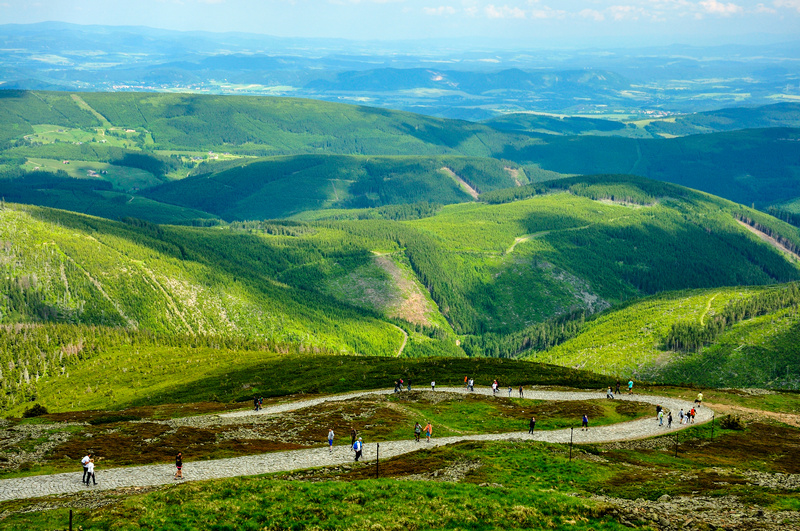 Szlaki turystyczne w czeskich Karkonoszach
