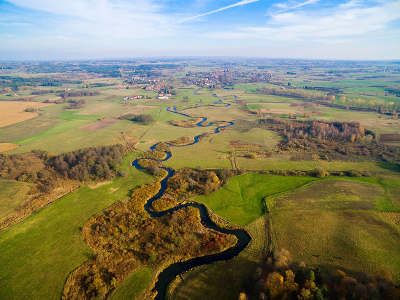 Tereny w okolicy miejscowości  Banie Mazurskie