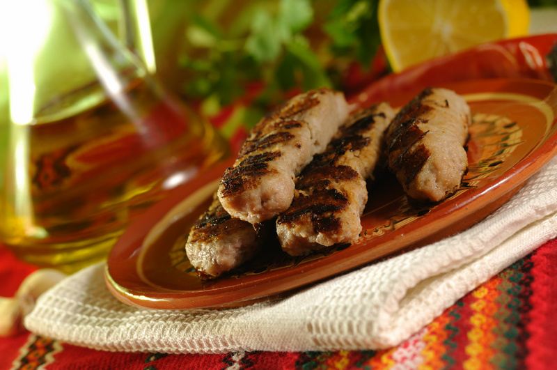 Kebabche na talerzu