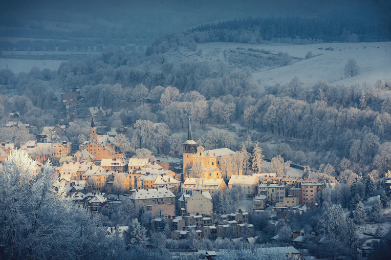 Zimowe Duszniki panorama