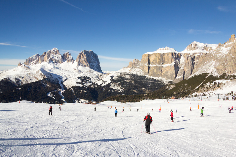 Ośrodek narciarski Val Gardena we Włoszech
