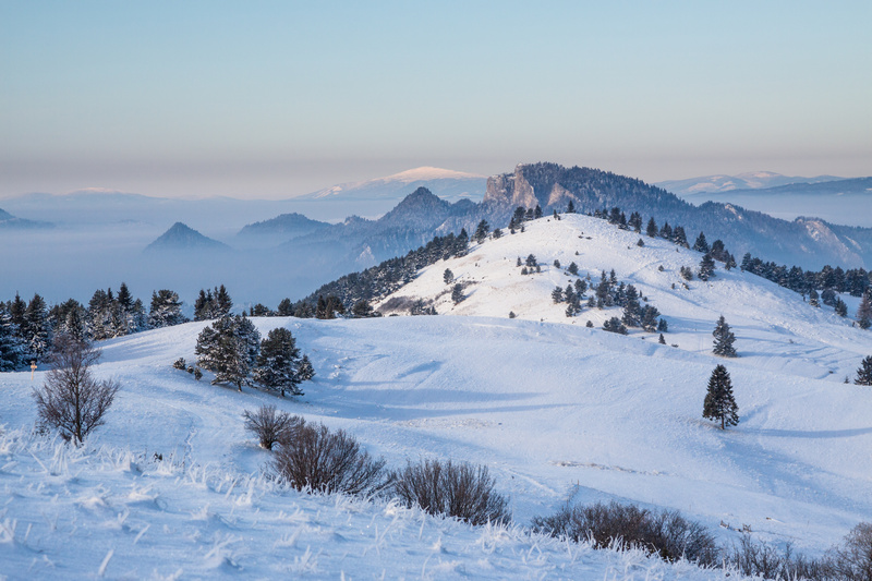 Małe Pieniny zimą
