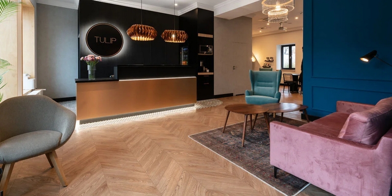 Recepcja hotelu Tulip Residences Warsaw Targowa