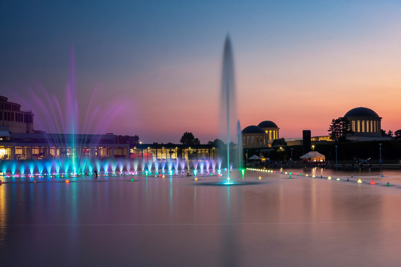 Multimedialna fontanna we Wrocławiu