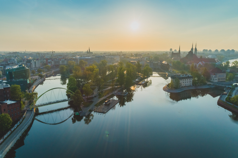 Wyspa Słodowa widok z góry