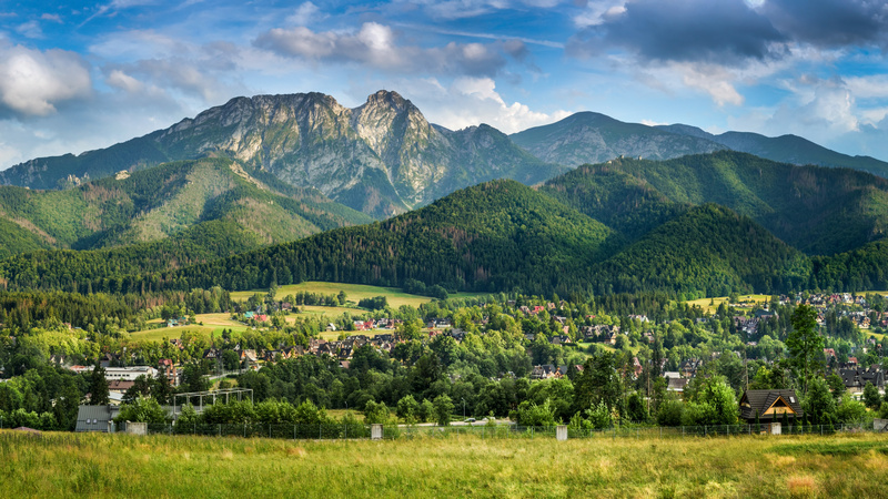 Zakopane widok na Giewont