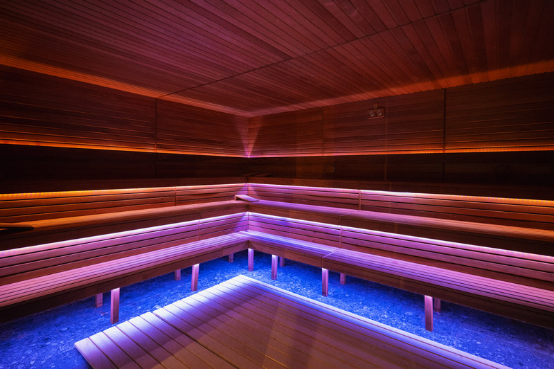 Fińska sauna w hotelu w górach
