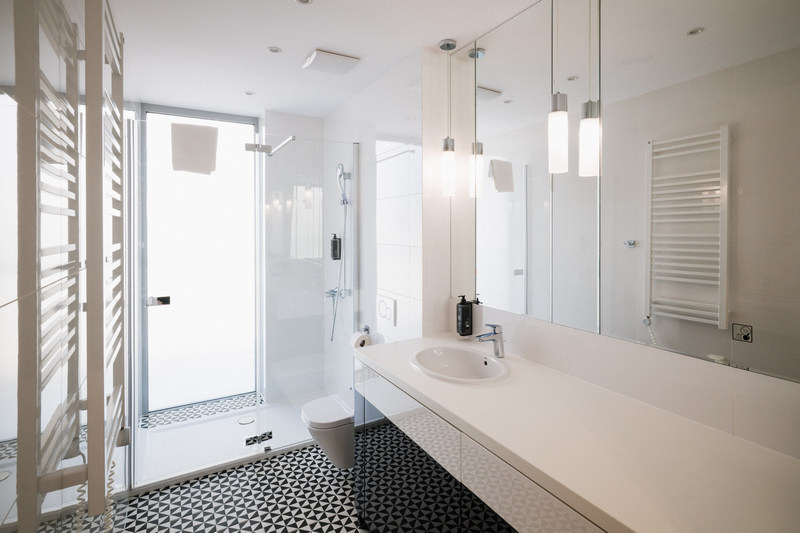Łazienka w apartamencie Deluxe z 1 sypialnią w Dune Beach Resort w Mielnie
