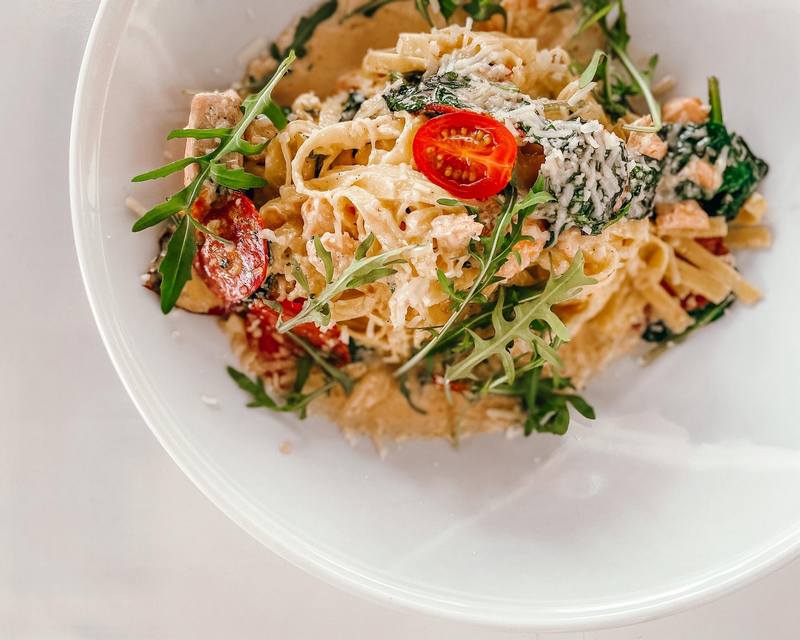 Włoski makaron w restauracji Bella Italia Mikołajki