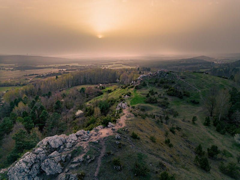 Widok na Góry Świętokrzyskie