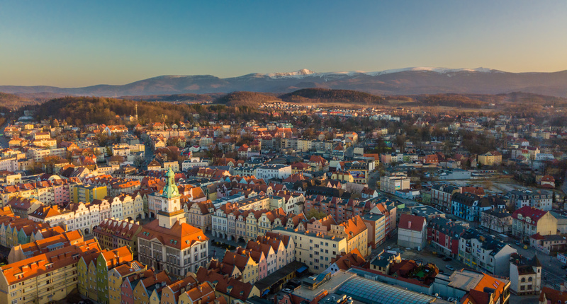 Widok na Jelenią Górę