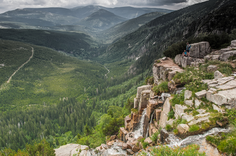 Widok na czeskie Karkonosze