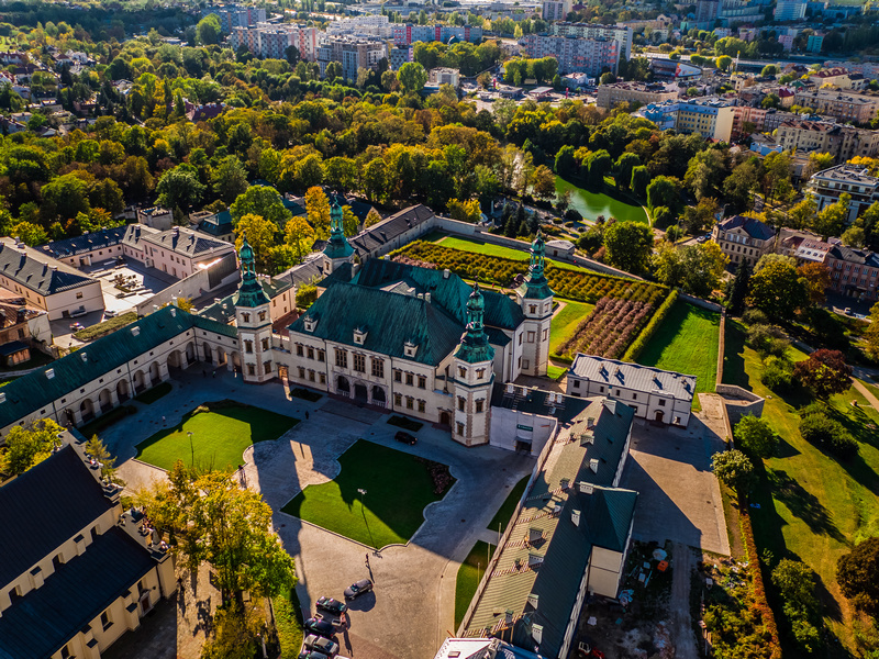 Muzeum Narodowe w Kielcach widok z góry