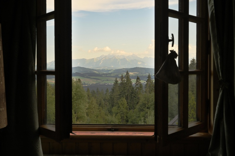 Widok z okna na góry