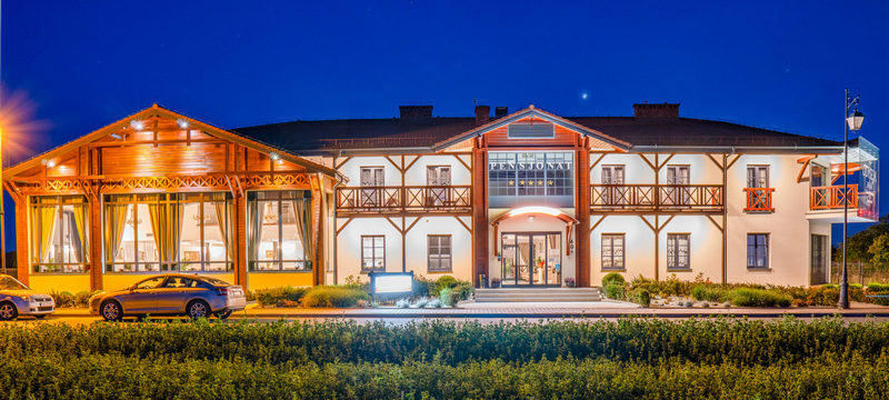 Wieczorny widok Boutique Odyseja & Spa Pensjonat