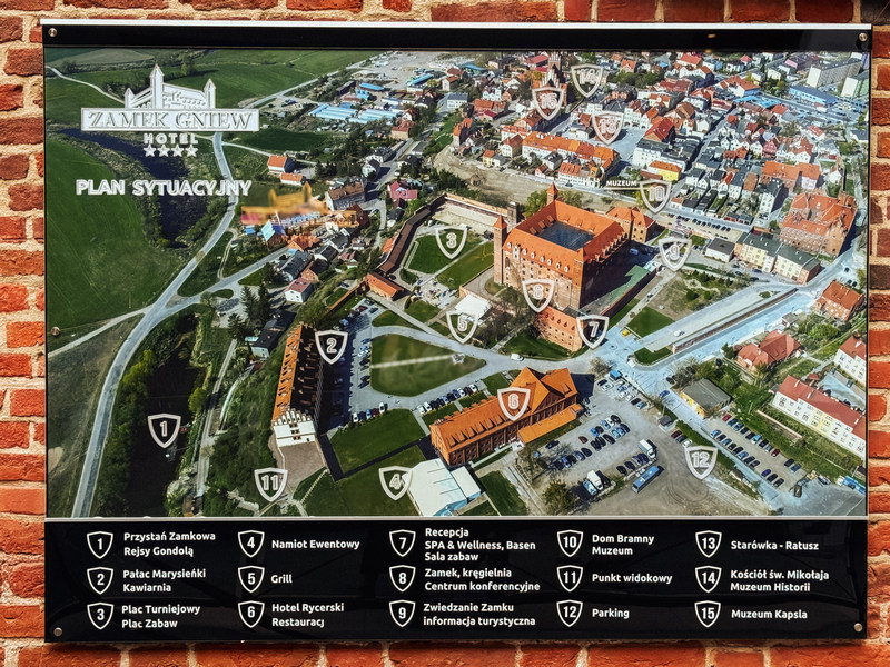 Plan hotelu Zamek Gniew